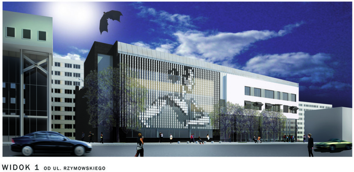 Dom kultury "Kadr", projekt pracowni Uni z o.o., I nagroda w konkursie na opracowanie koncepcji nowego budynku 